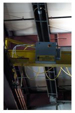Yellow Metal Bar From The Ceiling